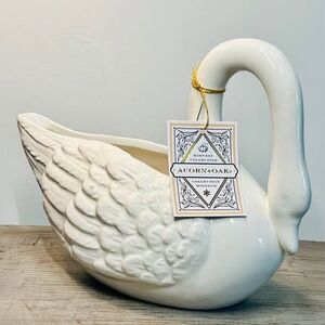 SWAN Gravy boat, planter / Vase NEW with Tags